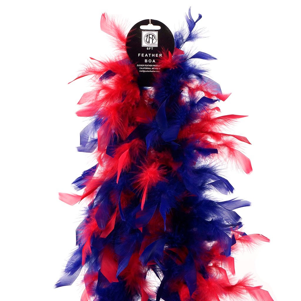Chandelle Feather Boa - Lightweight - Red/Regal
