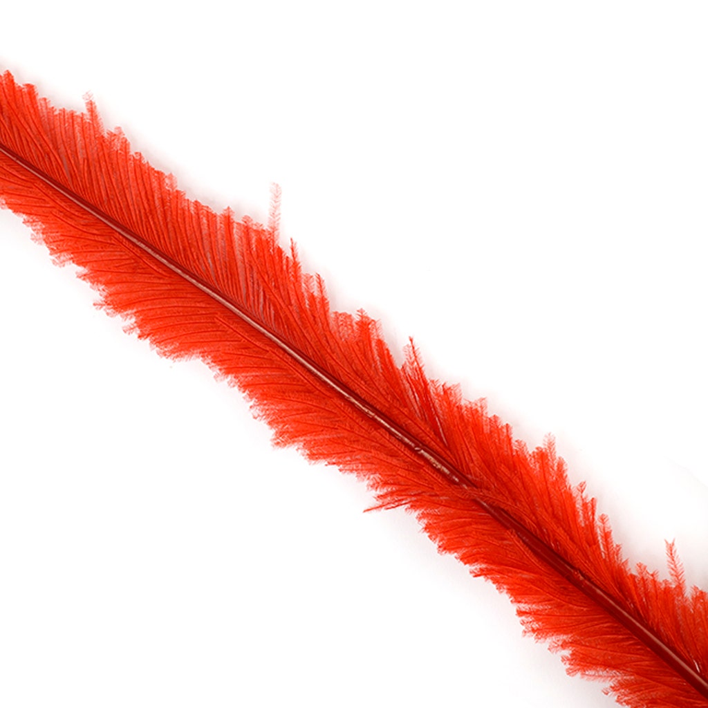 Ostrich Feathers - 13-24" Nandus - Red