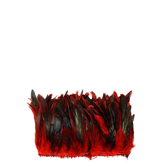 Rooster Coque Tails-Dyed - Red