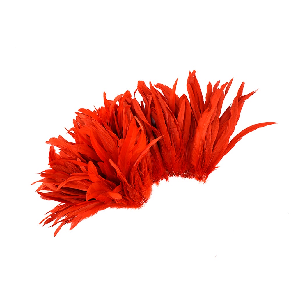 Rooster Coque Tails-Bleach-Dyed - Red