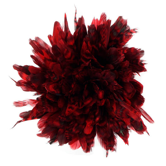 Rooster Coque Tails-Chinchilla 1YD Hot Red