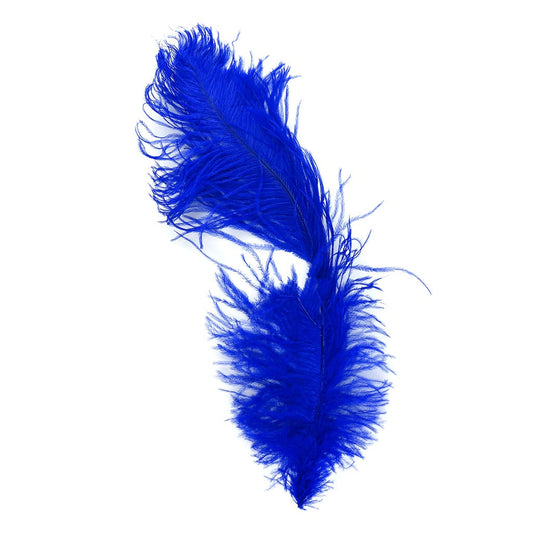 Ostrich Feathers-Damaged Drabs - Royal
