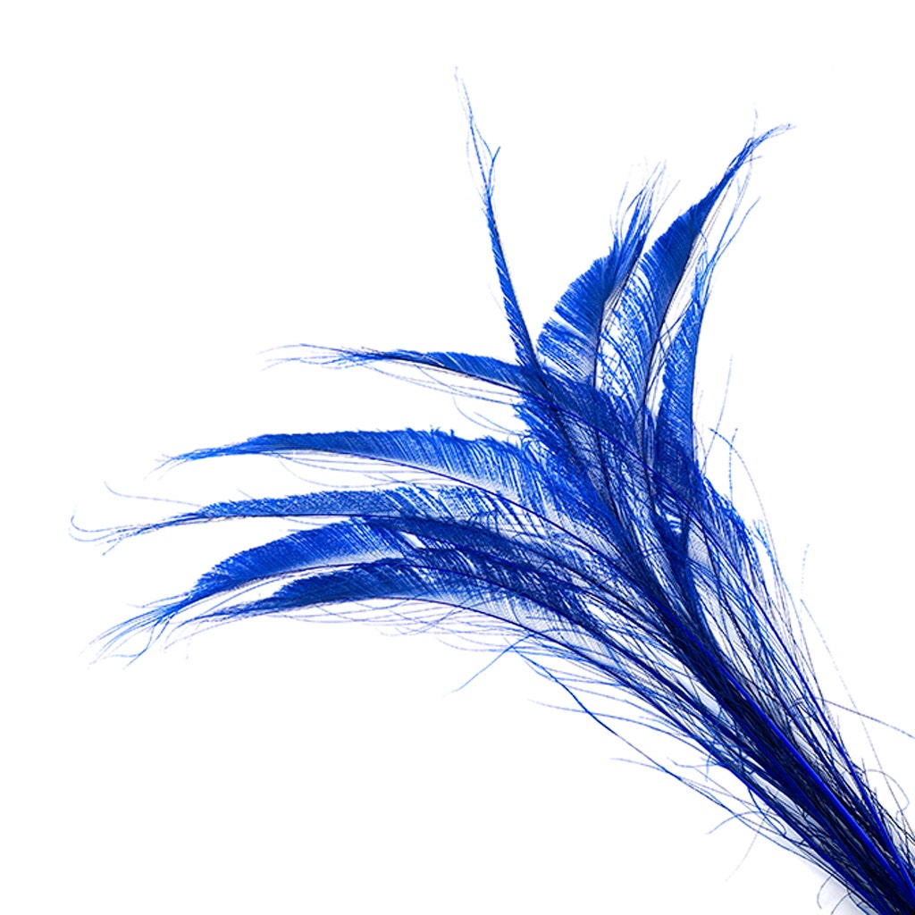Peacock Swords Bleach Dyed - Royal