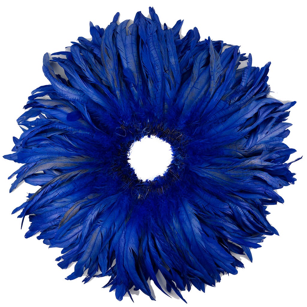 Rooster Coque Tails-Bleach-Dyed - Royal