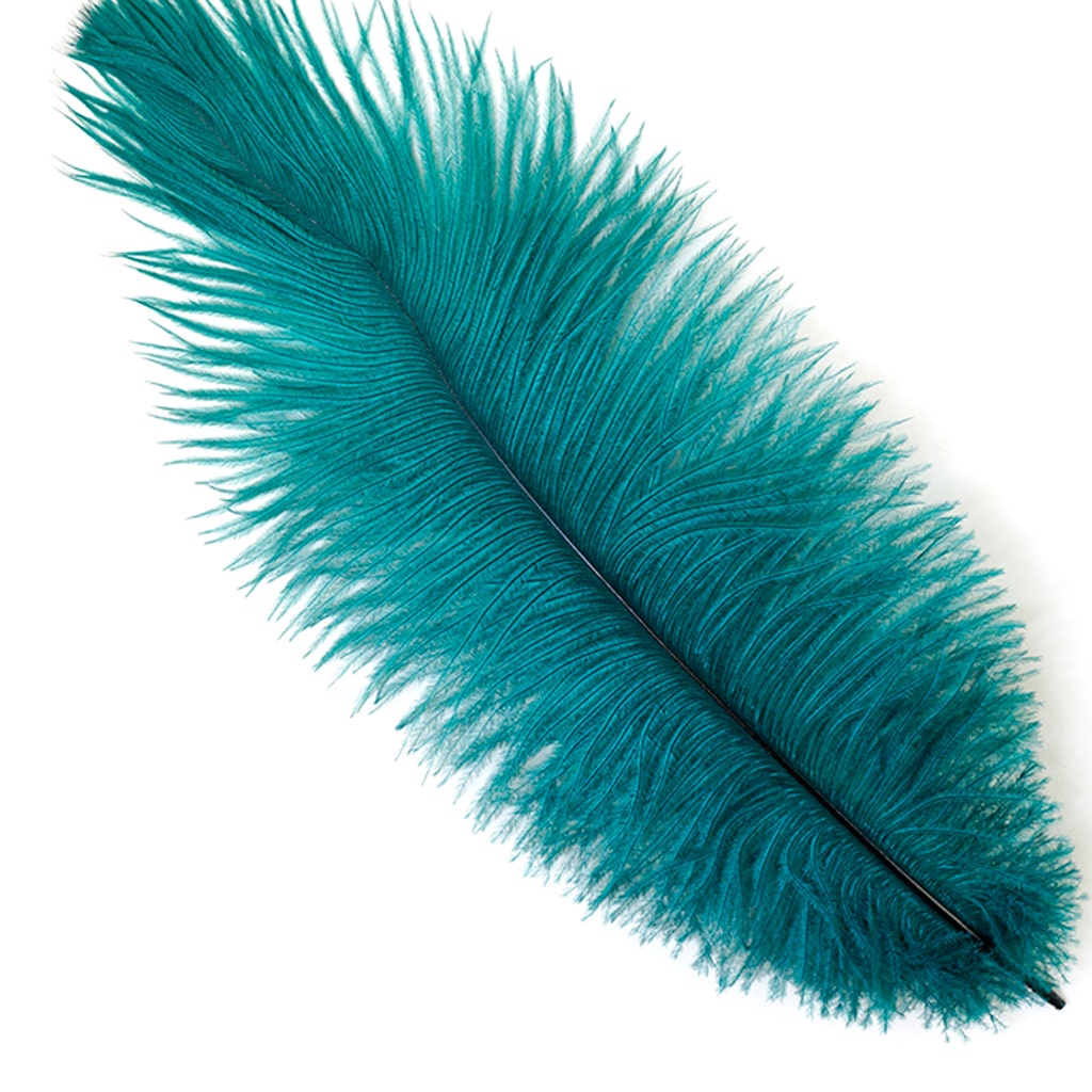 Ostrich Feathers 9-12" Drabs - Teal