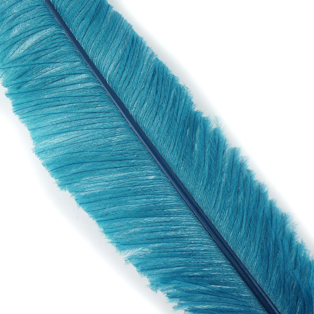 Ostrich Feathers - 13-24" Nandus - Peacock Blue
