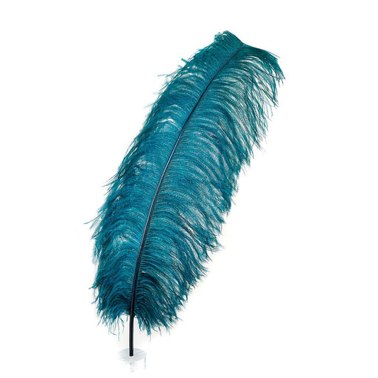 Large Ostrich Feathers - 24-30" Prime Femina Plumes - Teal