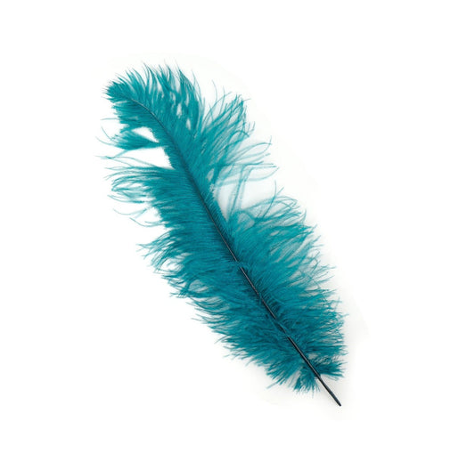 Ostrich Feathers-Damaged Femina - Teal