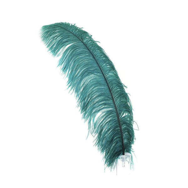 Bulk Ostrich Feathers-Damaged Femina - Dark Turquoise