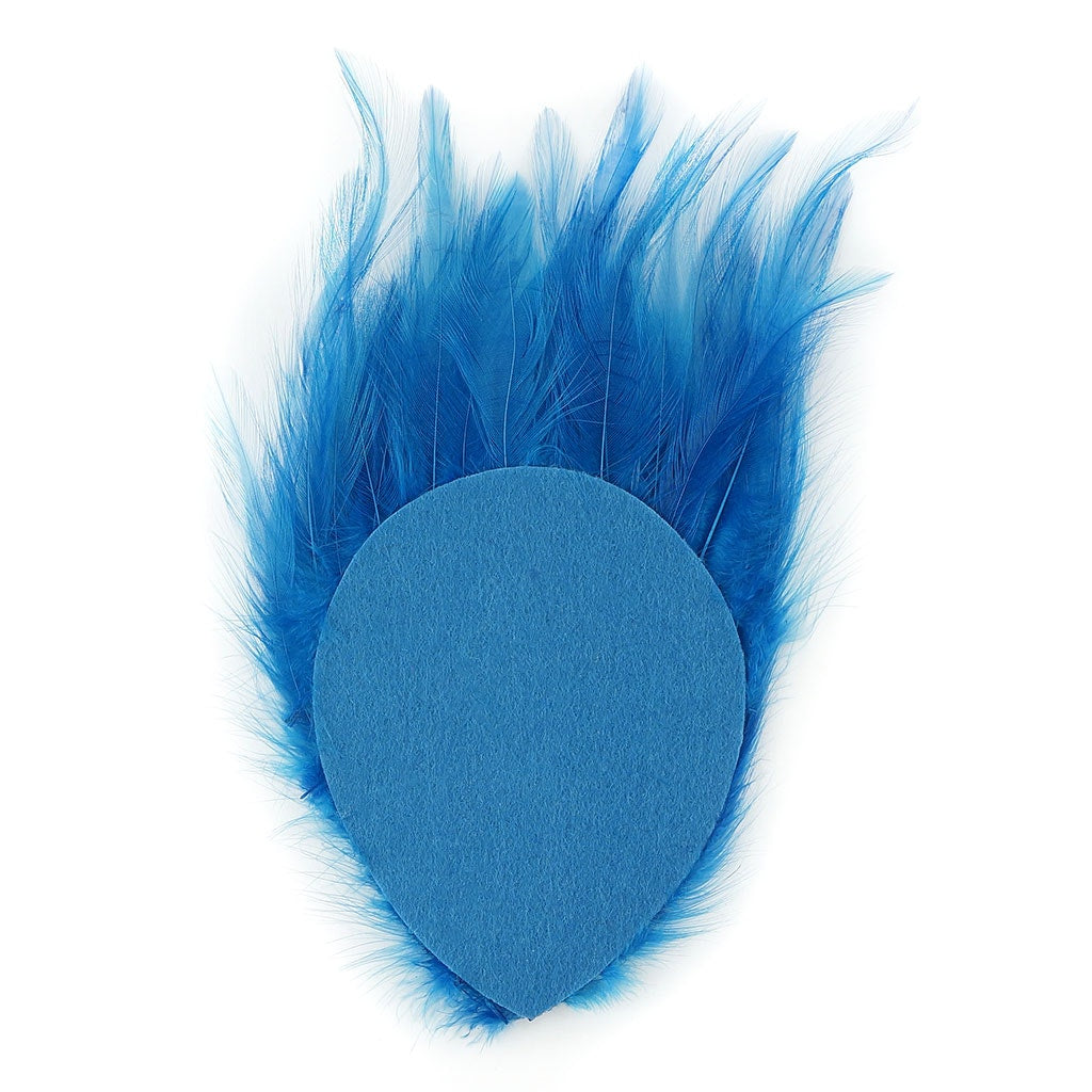 Feather Hackle Pads Dyed - Dark Turquoise