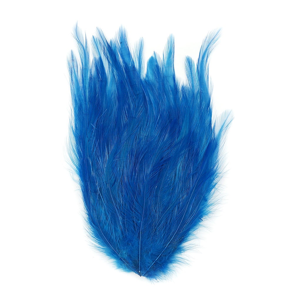 Feather Hackle Pads Dyed - Dark Turquoise
