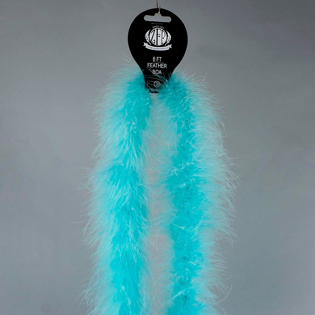 Marabou Feather Boa - Mediumweight - Light Turquoise