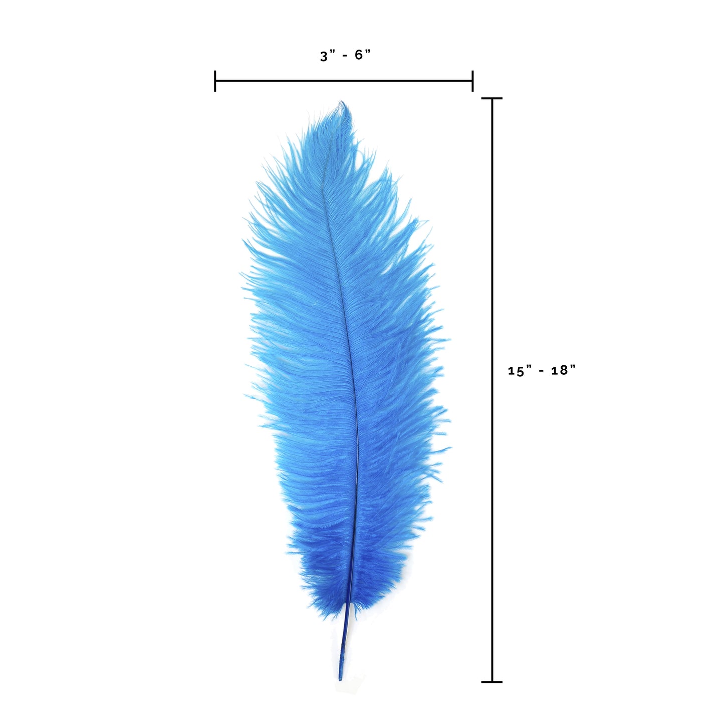 Ostrich Feathers-Narrow Drabs - Dark Turquoise