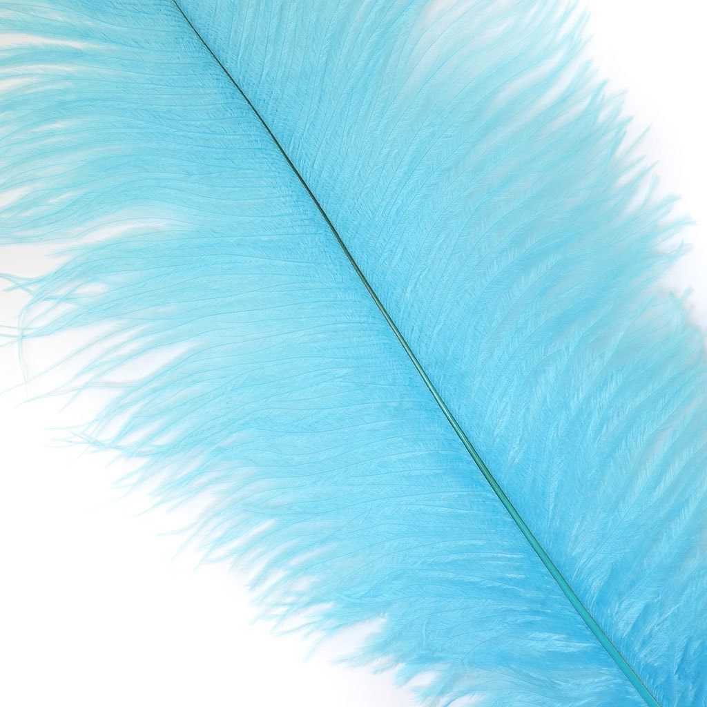 Ostrich Feathers 13-16" Drabs - Light Turquoise