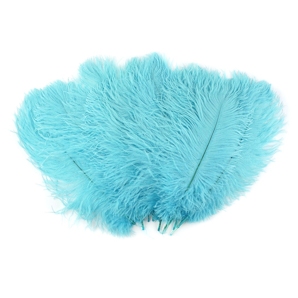 Ostrich Feathers 13-16" Drabs - Light Turquoise