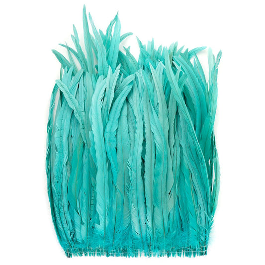 Rooster Coque Tails-Bleach-Dyed - Lt Turquoise