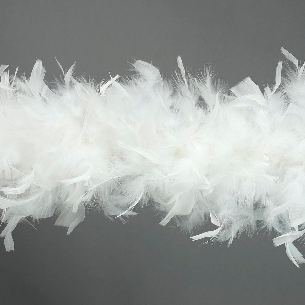 Chandelle Feather Boa - Heavyweight  - White