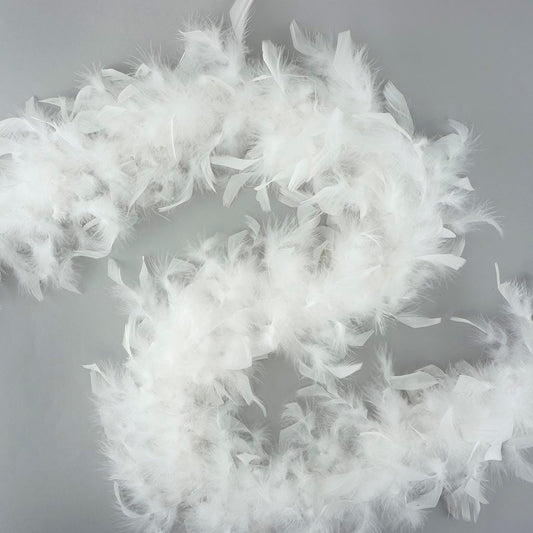Shirley of Hollywood Chandelle Feather Boa - White - O/S