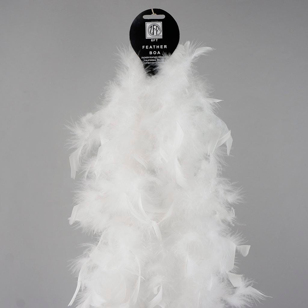 Chandelle Feather Boa - Lightweight - White
