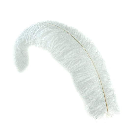 Ostrich Feathers-Floss - White
