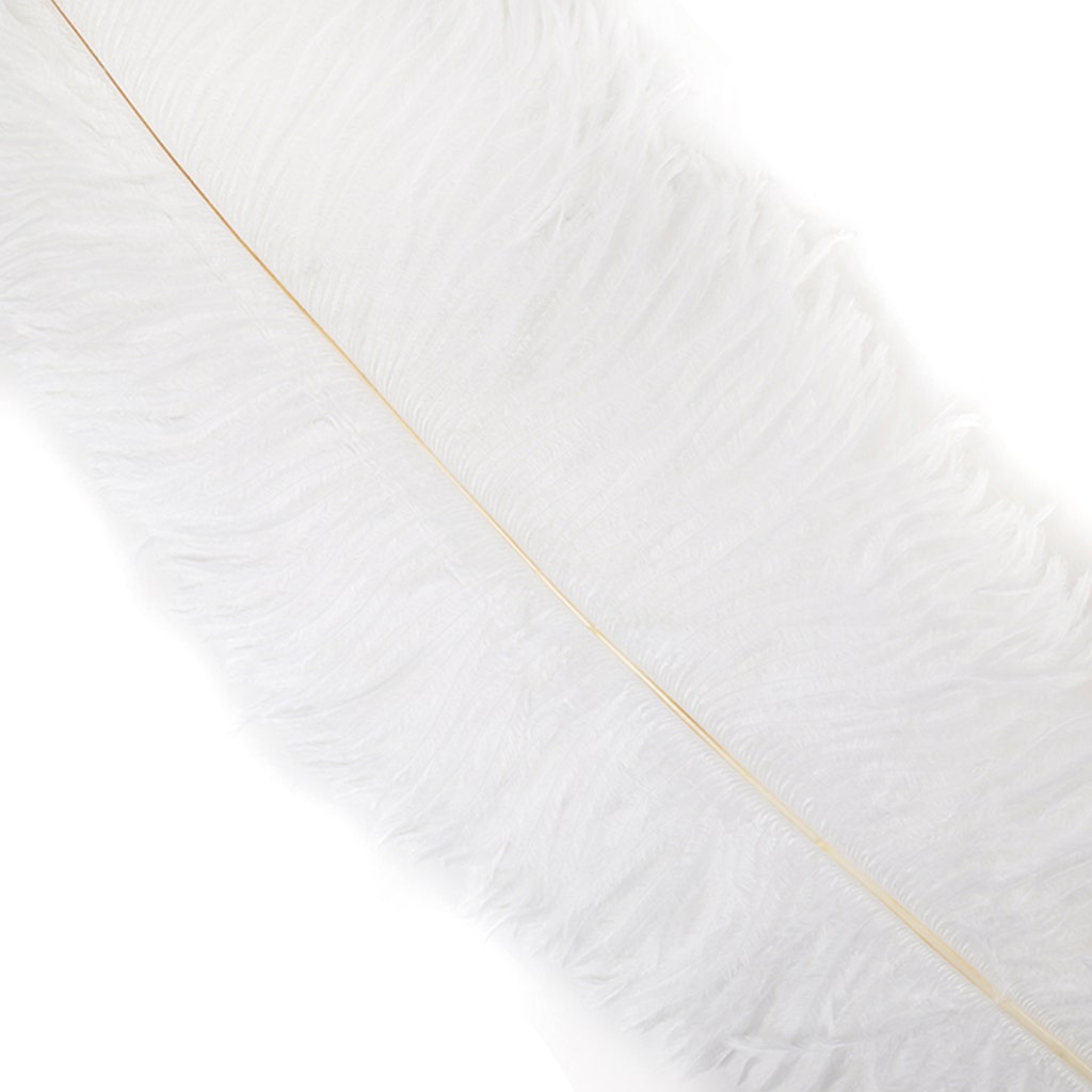 White Ostrich Fringe Feather by the Yard – Schuman Feathers