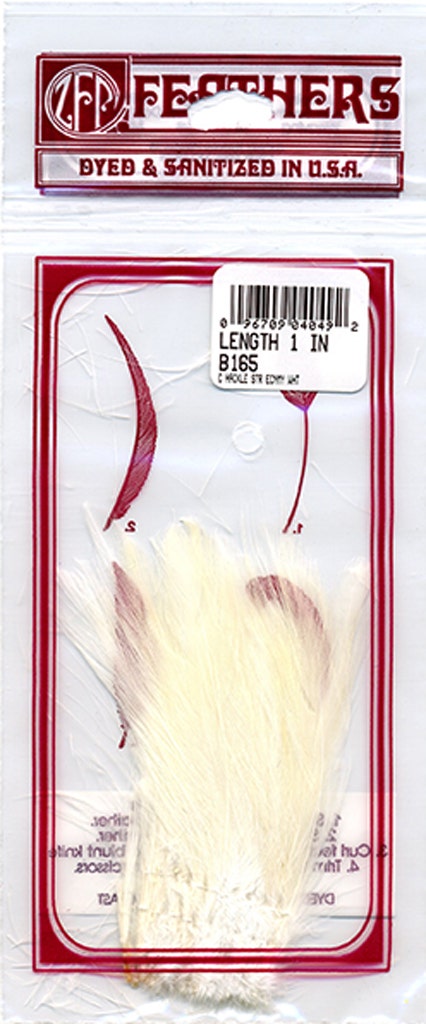 Strung Rooster Dyed Hackle - White