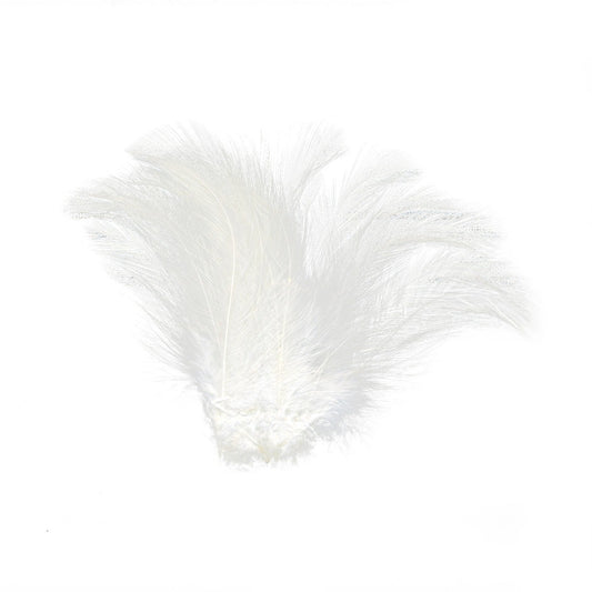 Strung Rooster Dyed Hackle - White