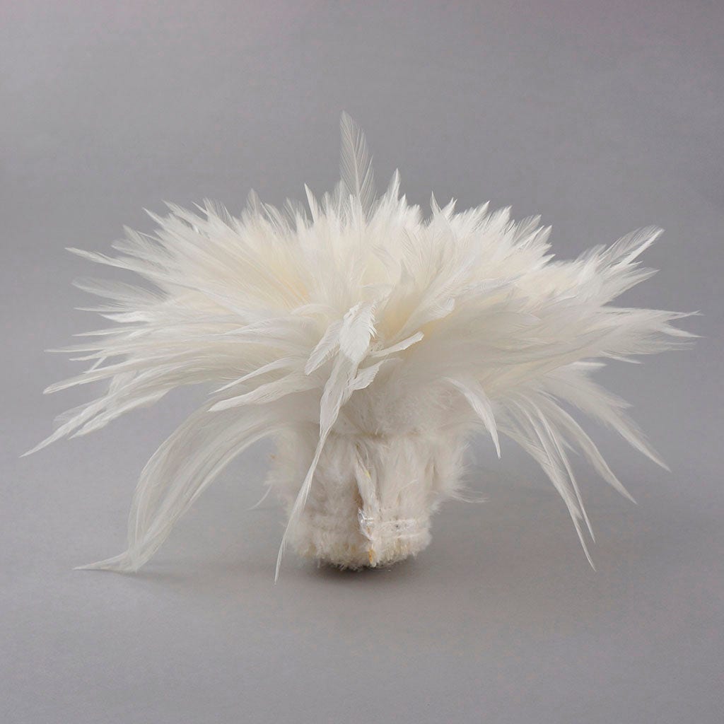 Rooster Saddles-White-Dyed - White