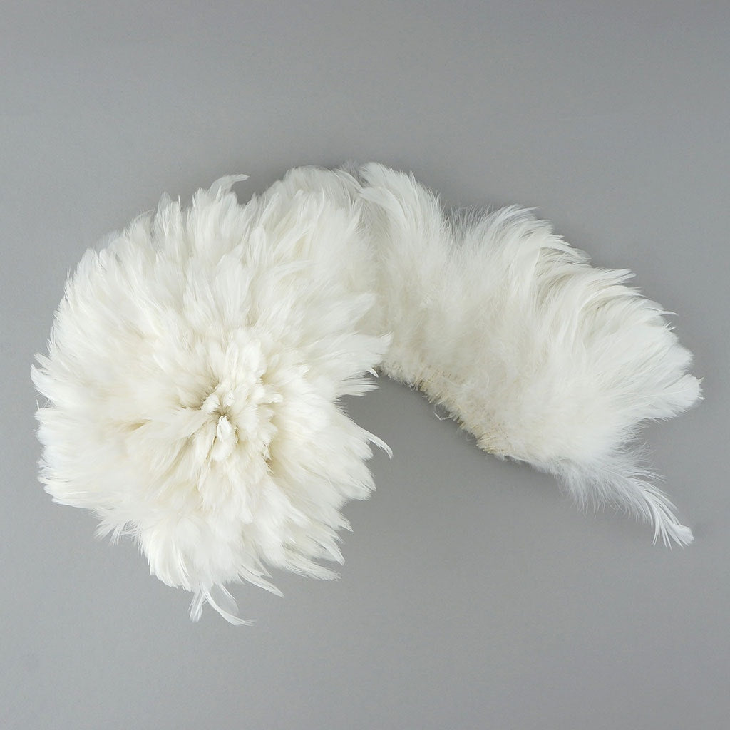 Rooster Schlappen-White-Dyed - White