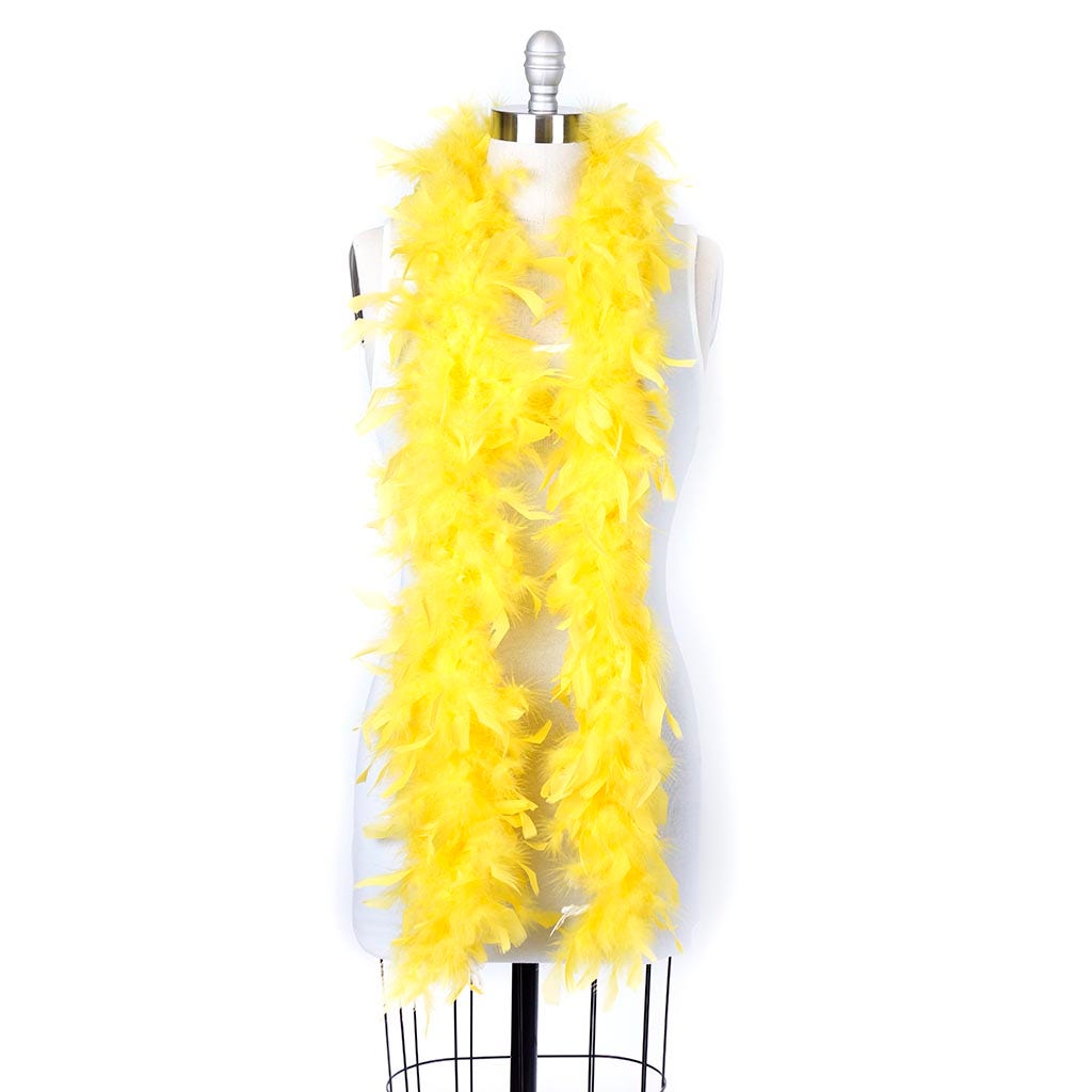 Chandelle Feather Boa - Lightweight - Yellow