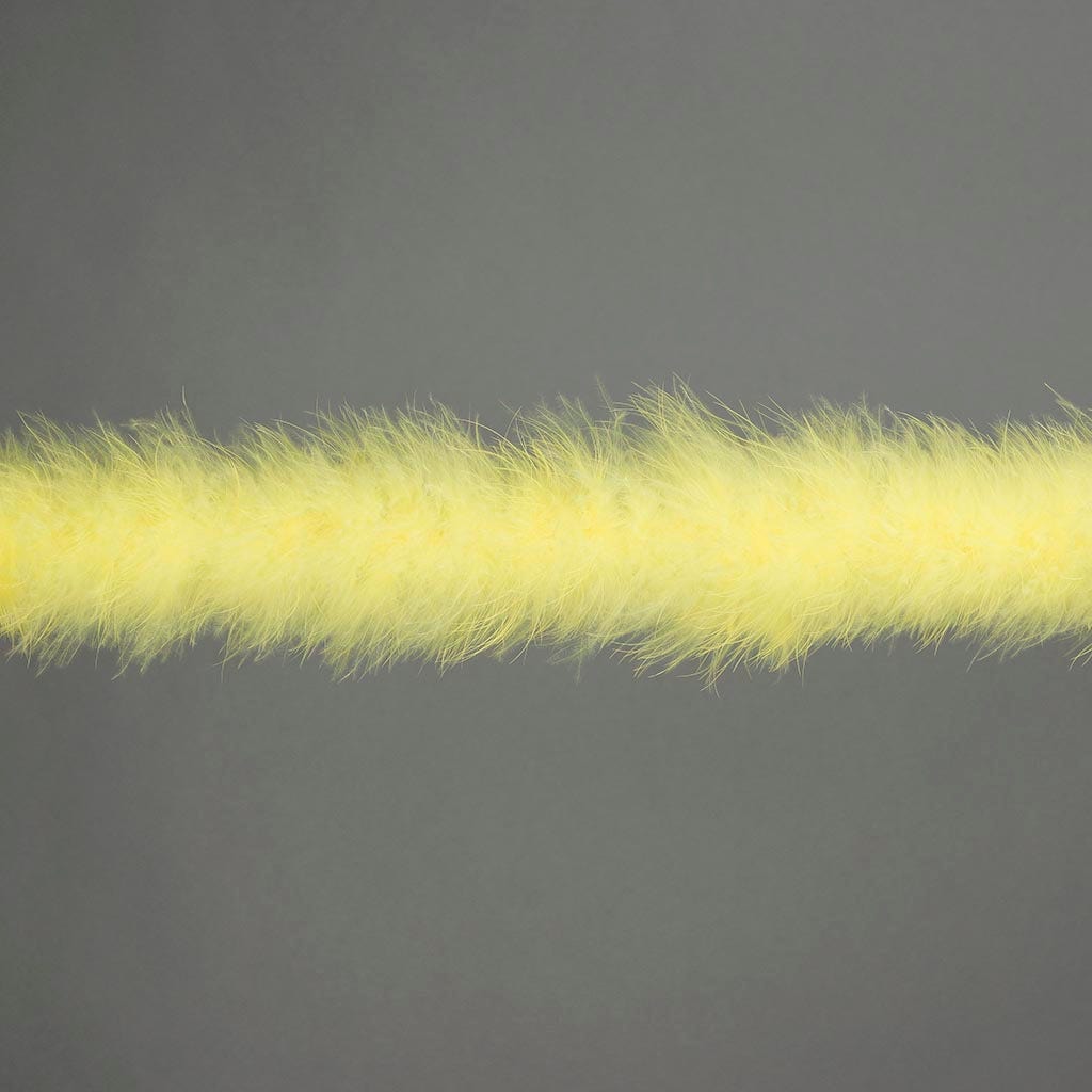 Full Marabou Feather Boa - 2 Yards - Yellow 