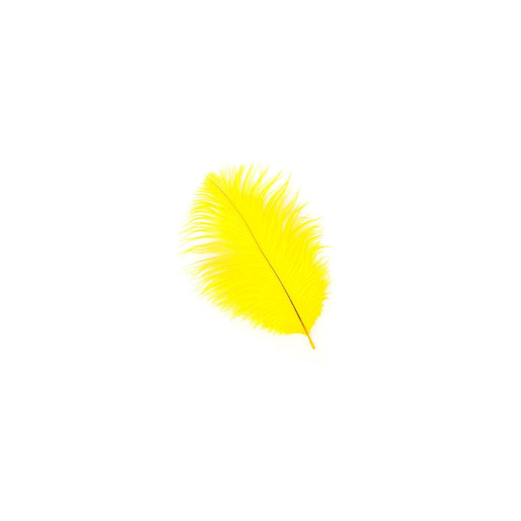 Ostrich Feathers 4-8" Drabs - Yellow